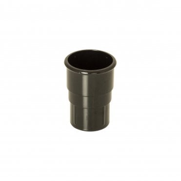 Miniflo 50mm Black Round Rainwater Downpipe Socket