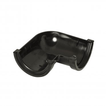 Miniflo 76mm Black Rainwater Gutter 90° Angle