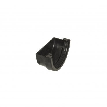 Miniflo 76mm Black Rainwater Gutter Stopend