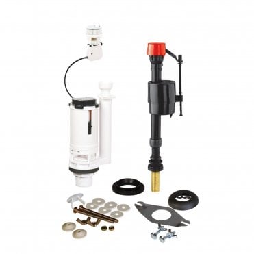 PROCP002 PRO Universal Toilet Cistern Pack with Brass Shank Fill Valve, Flush Valve & Fittings