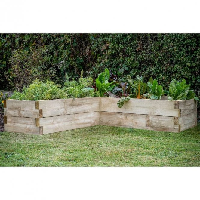 Forest Garden 1.3 x 1.3m Caledonian Corner Raised Bed