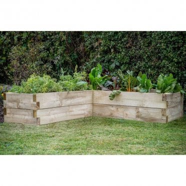 1.3 x 1.3m Caledonian Corner Raised Bed