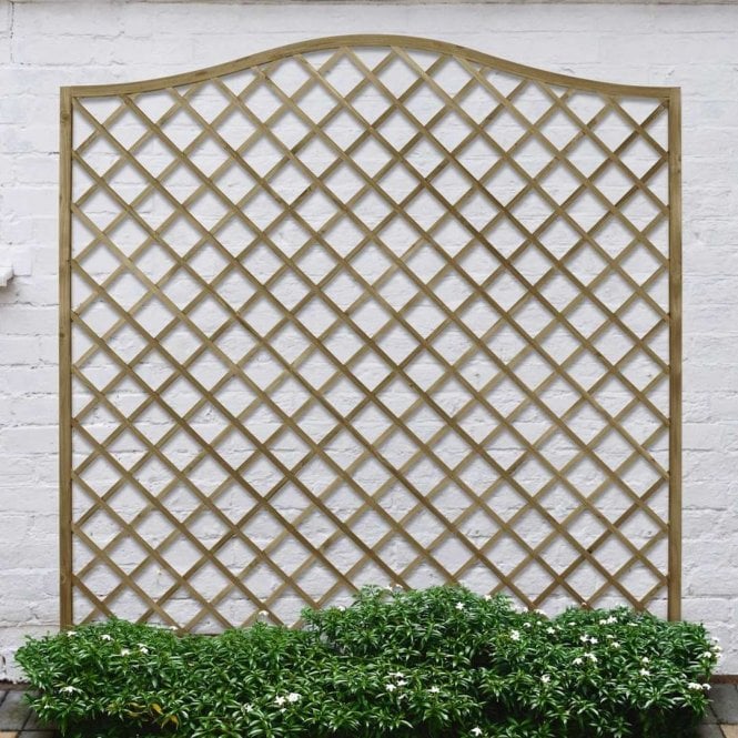 Forest Garden 1.8 x 1.8m Pressure Treated Decorative Europa Hamburg Garden Screen