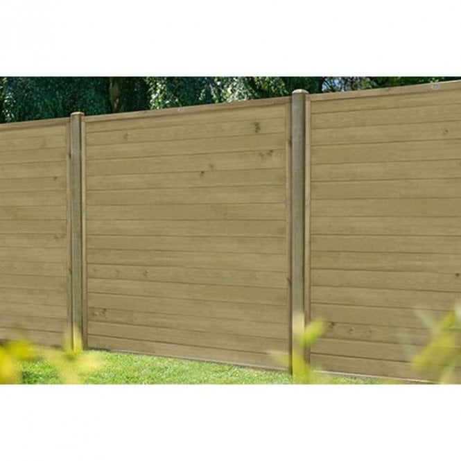 Forest Garden 1.83 x 1.83m Pressure Treated Horizontal T&G Fence Panel