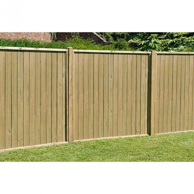 Forest Garden 1.83 x 1.83m Pressure Treated Vertical T&G Fence Panel