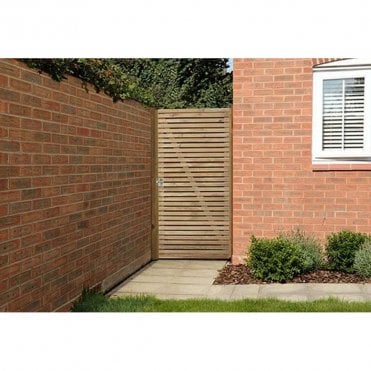 1.83m Double Slatted Gate