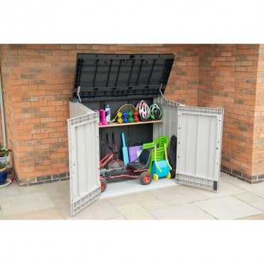 1200L Extra Large Garden Storage Unit / Bin Store - Grey