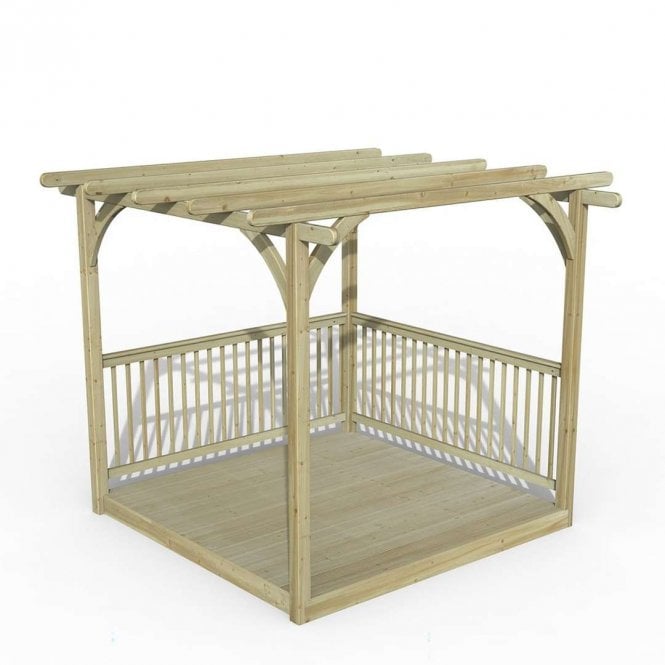 Forest Garden 2.4 x 2.4m Ultima Pergola & Decking Kit
