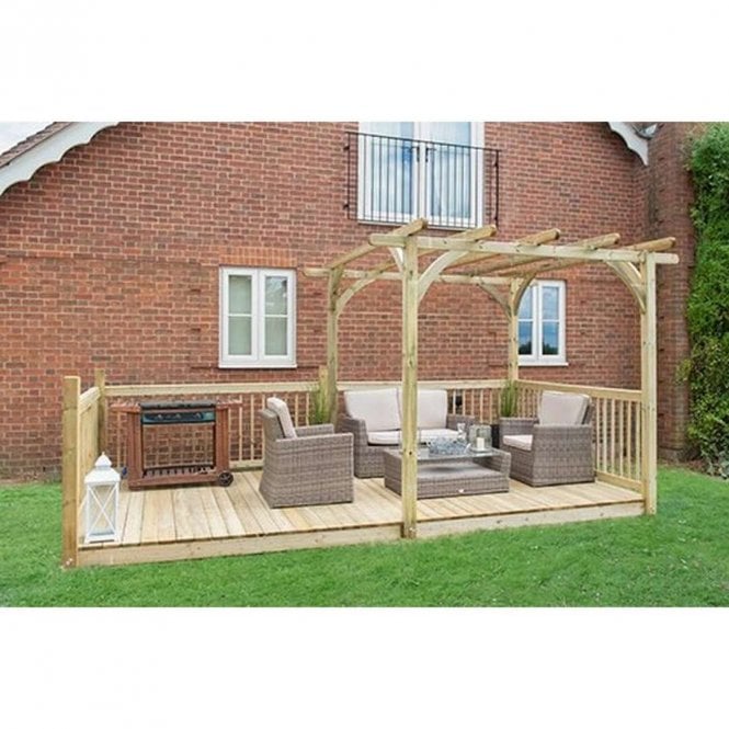 Forest Garden 2.4 x 4.8m Ultima Pergola & Decking Kit
