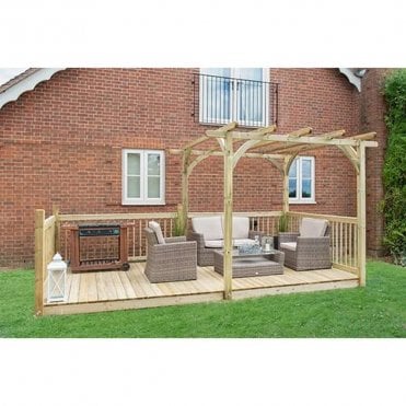 2.4 x 4.8m Ultima Pergola & Decking Kit