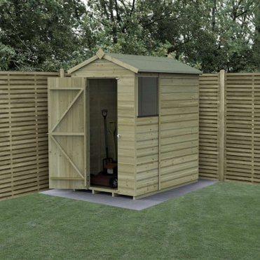 4 x 6ft Beckwood Apex Shed - 1 Window