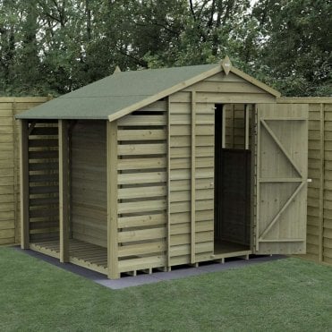 4LIFE Apex Lean-To Shed - 2 Window - Single Door