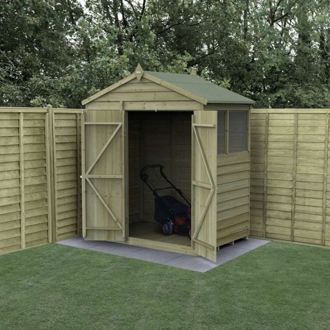 Forest Garden 4LIFE Apex Shed - 2 Window - Double Door
