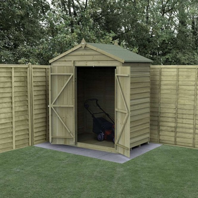 Forest Garden 4LIFE Apex Shed - No Window - Double Door