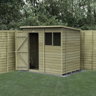 4LIFE Pent Shed - 2 Window - Single Door