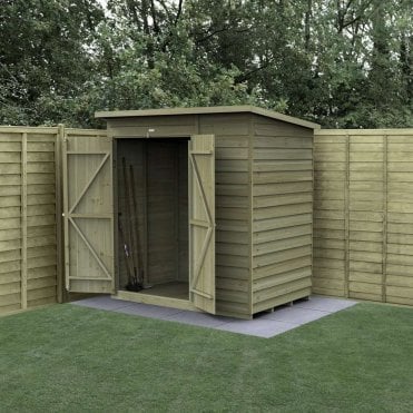 4LIFE Pent Shed - No Window - Double Door