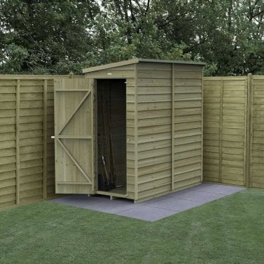 4LIFE Pent Shed - No Window - Single Door