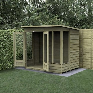 4LIFE Pent Summerhouse - 4 Window - Double Door