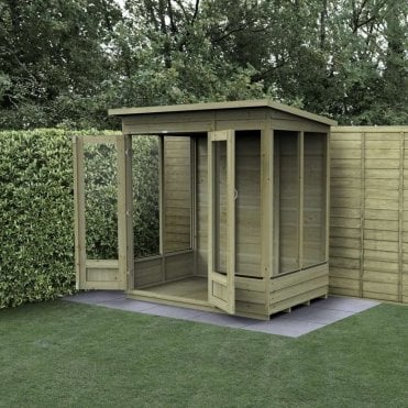 4LIFE Pent Summerhouse - 5 Window - Double Door