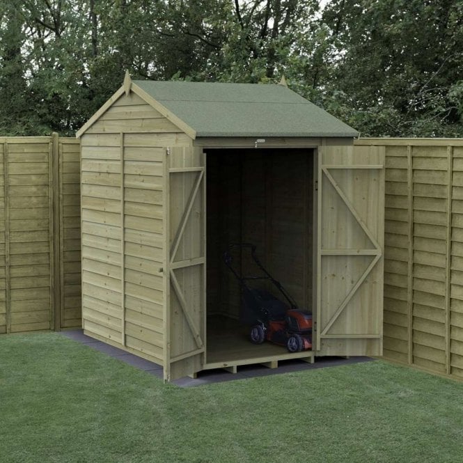 Forest Garden 4LIFE Reverse Apex Shed - No Window - Double Door