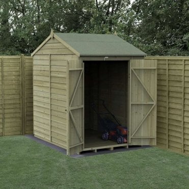 4LIFE Reverse Apex Shed - No Window - Double Door