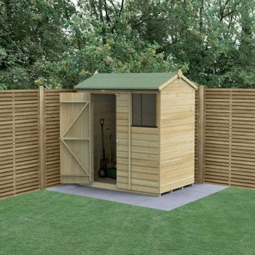 6 x 4ft Beckwood Reverse Apex Shed - 1 Window