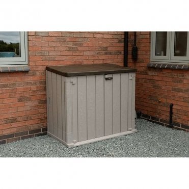 842L Large Garden Storage Unit - Taupe Grey