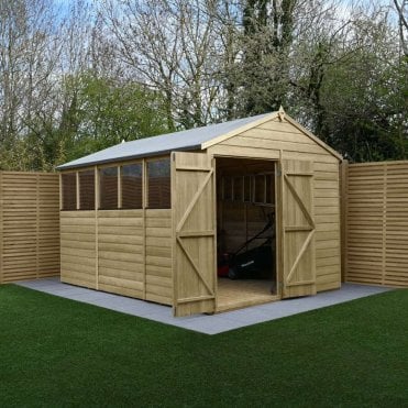 Beckwood Apex Shed - 6 Window - Double Door