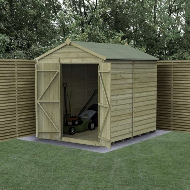 Forest Garden Beckwood Apex Shed - No Window - Double Door