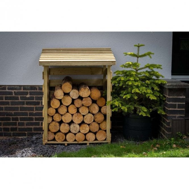 Forest Garden Compact Pent Log Store