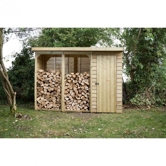 Forest Garden Large Log & Tool Store