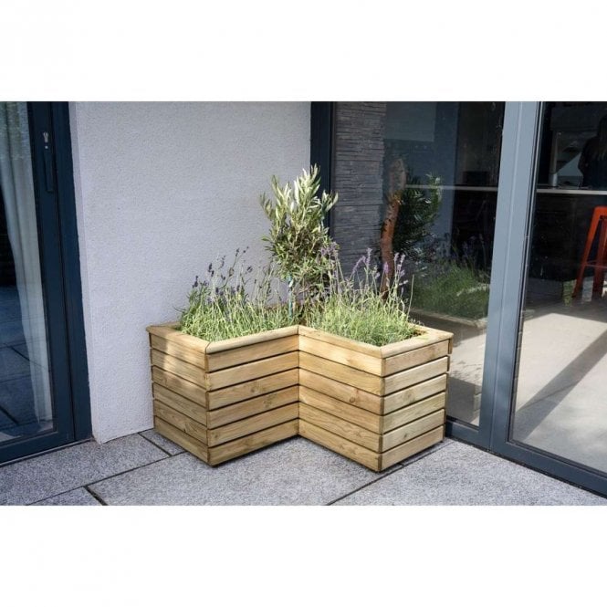 Forest Garden Linear Corner Planter