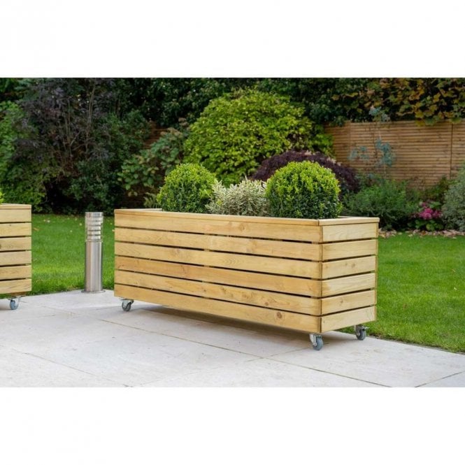 Forest Garden Linear Planter - Long with Wheels