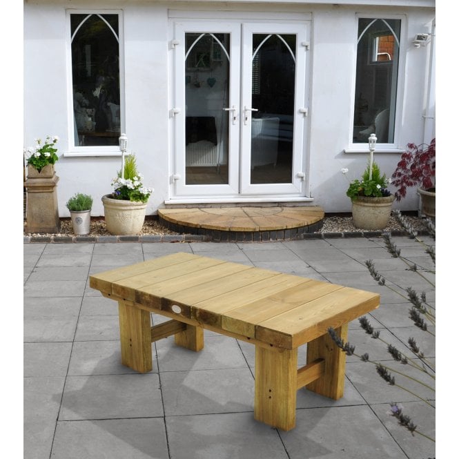 Forest Garden Low Level Sleeper Table - 1.2M