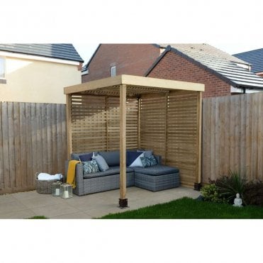 Modular Pergola with 2 Side Panel Packs
