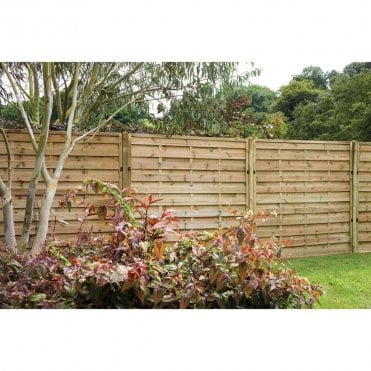 Pressure Treated Decorative Europa Plain Fence Panel
