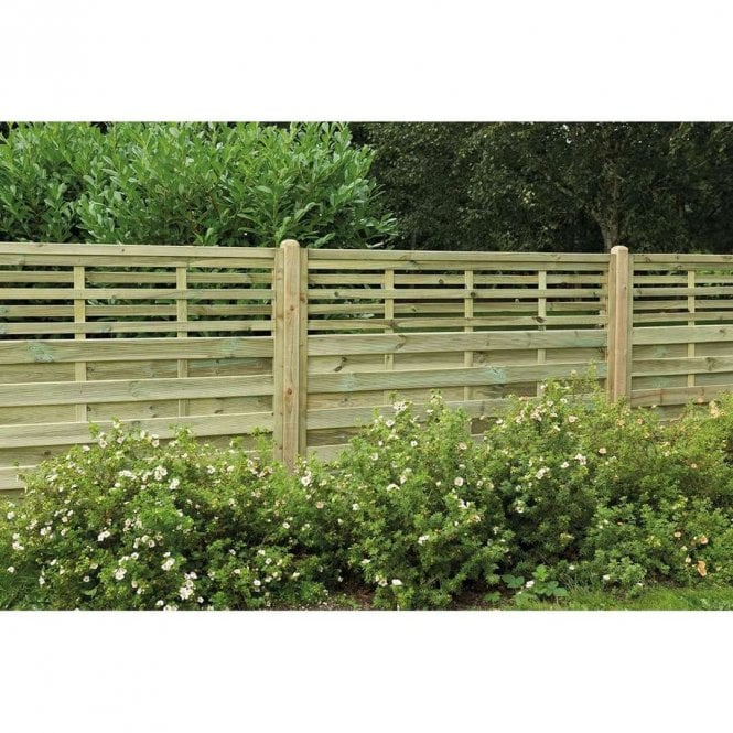 Forest Garden Pressure Treated Decorative Kyoto Fence Panel