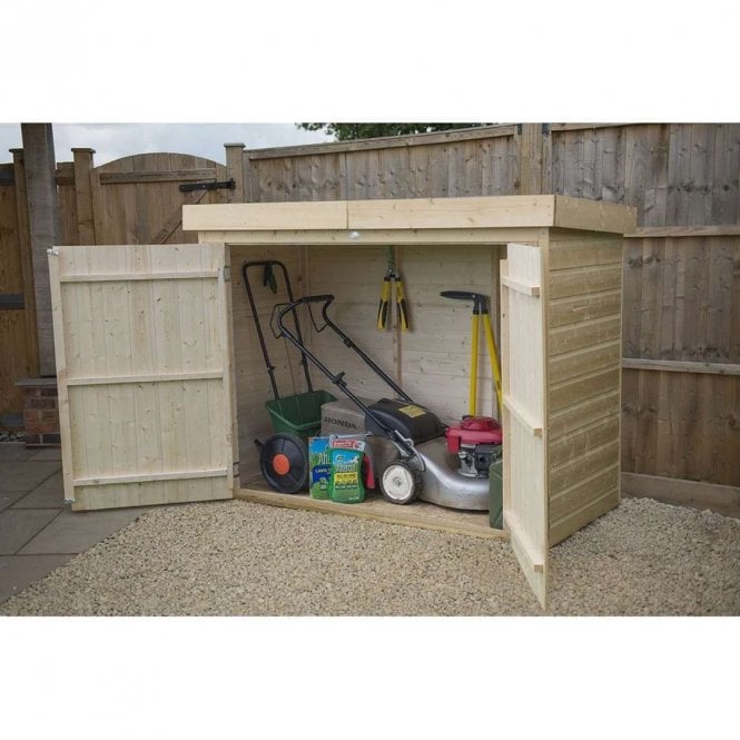 Forest Garden Pressure Treated Shiplap Pent Large Outdoor Store