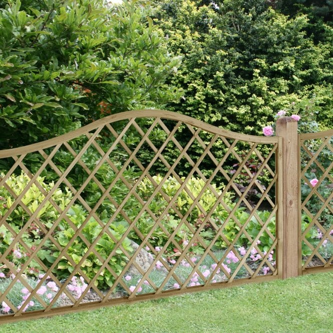 Forest Garden Treated Decorative Europa Hamburg Garden Screen