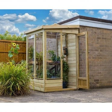 Wallscape Lean-to Greenhouse with Solid Back