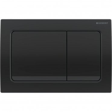 Black Chrome Alpha01 Square Dual Flush Plate