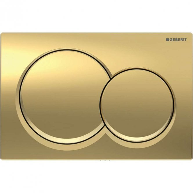 Geberit Brass Alpha01 Round Dual Flush Plate
