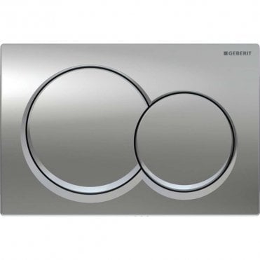Bright Chrome Alpha01 Round Dual Flush Plate