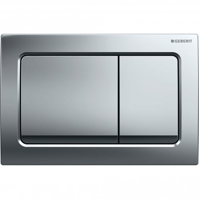 Geberit Bright Chrome Alpha01 Square Dual Flush Plate