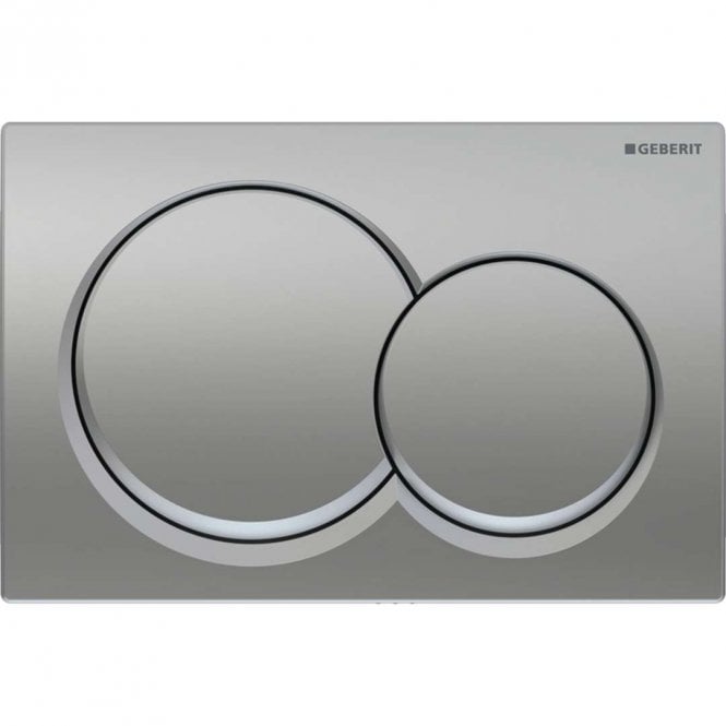 Geberit Matt Chrome Alpha01 Round Dual Flush Plate