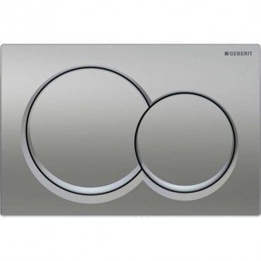Matt Chrome Alpha01 Round Dual Flush Plate