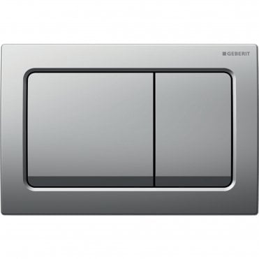 Matt Chrome Alpha01 Square Dual Flush Plate
