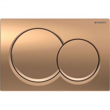 Red Gold Alpha01 Round Dual Flush Plate
