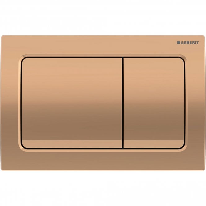 Geberit Red Gold Chrome Alpha01 Square Dual Flush Plate