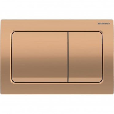 Red Gold Chrome Alpha01 Square Dual Flush Plate